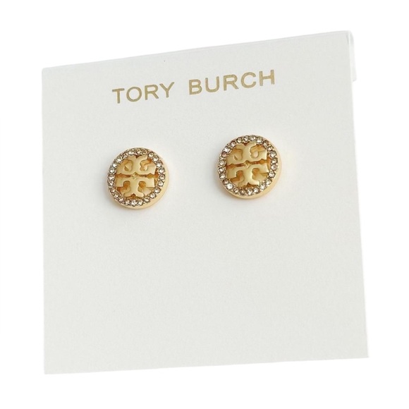 Tory Burch Crystal 'Miller Pavé' Stud Earrings - Picture 16 of 16